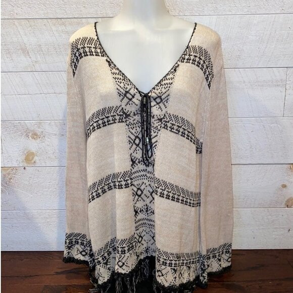 Vici Dolls Boho Pattern Knit Tunic Size M - Picture 1 of 2